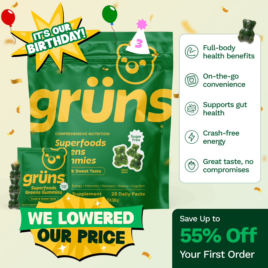 Grüns Superfood Gummies Sugar-Free