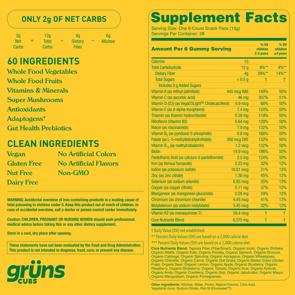 Grüns Kids Daily - Gift | Sugar-Free