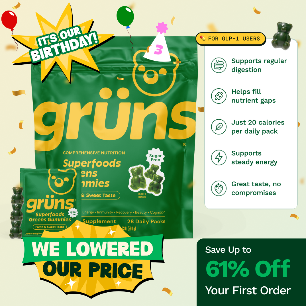 Grüns Superfood Gummies Sugar-Free