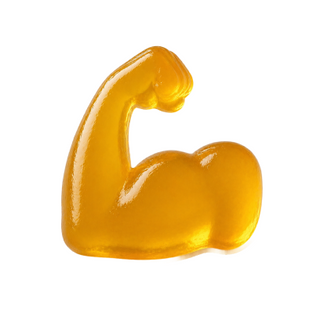 3D flexed bicep icon