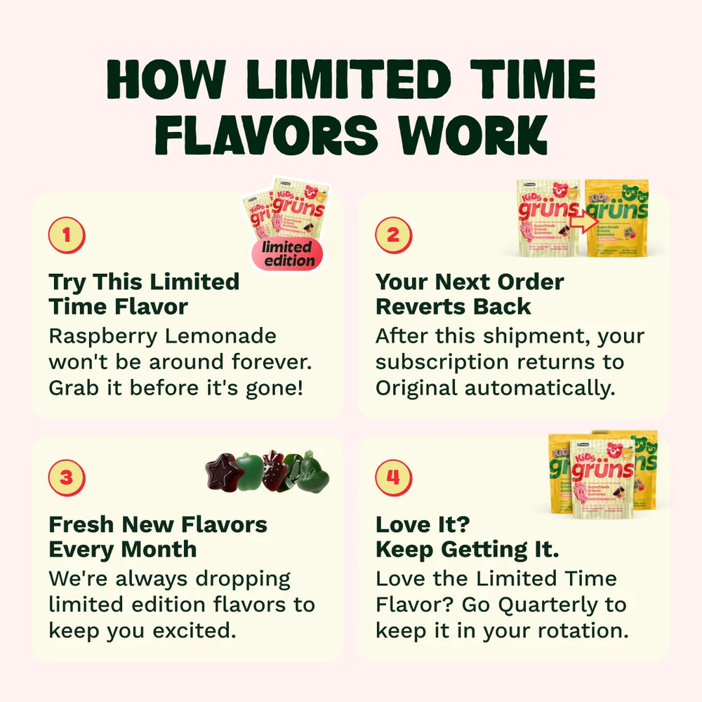 Grüns Kids Raspberry Lemonade