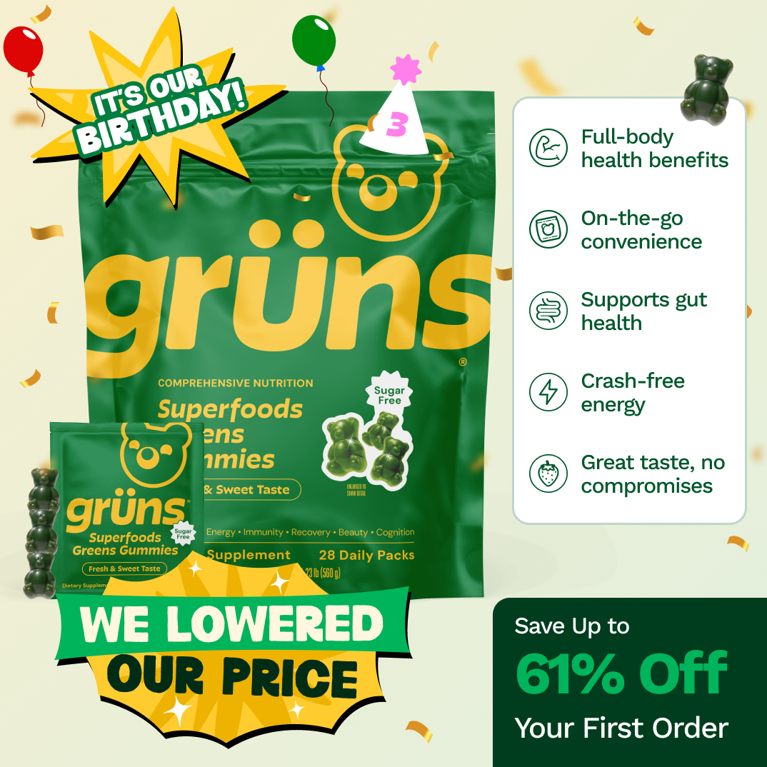 Grüns Superfood Gummies Sugar-Free