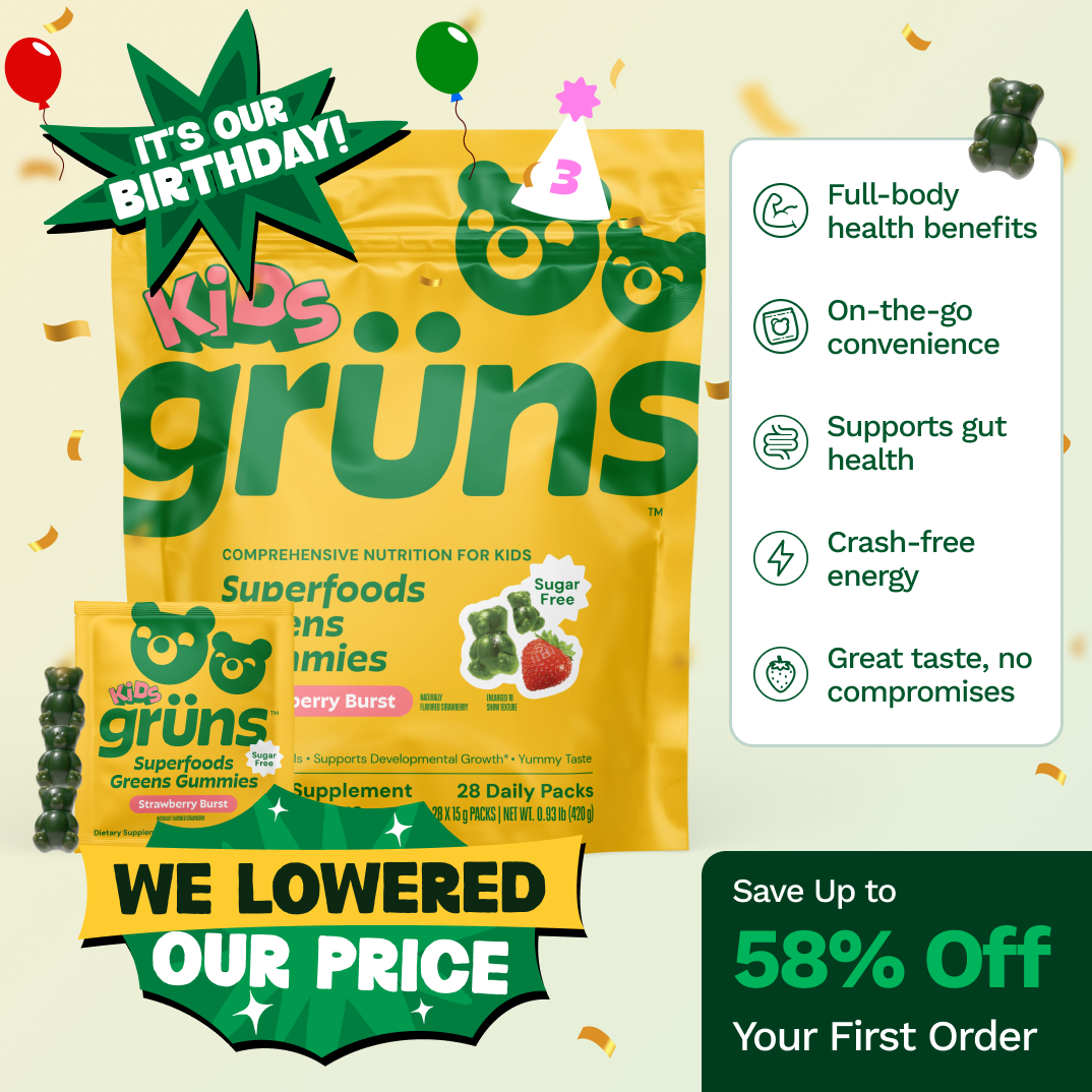 Grüns Kids Superfood Gummies Sugar-Free