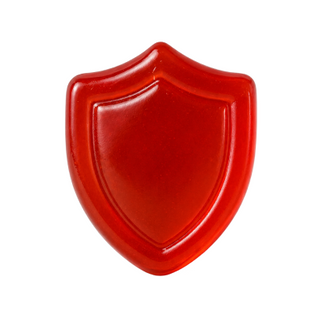 3D red shield icon