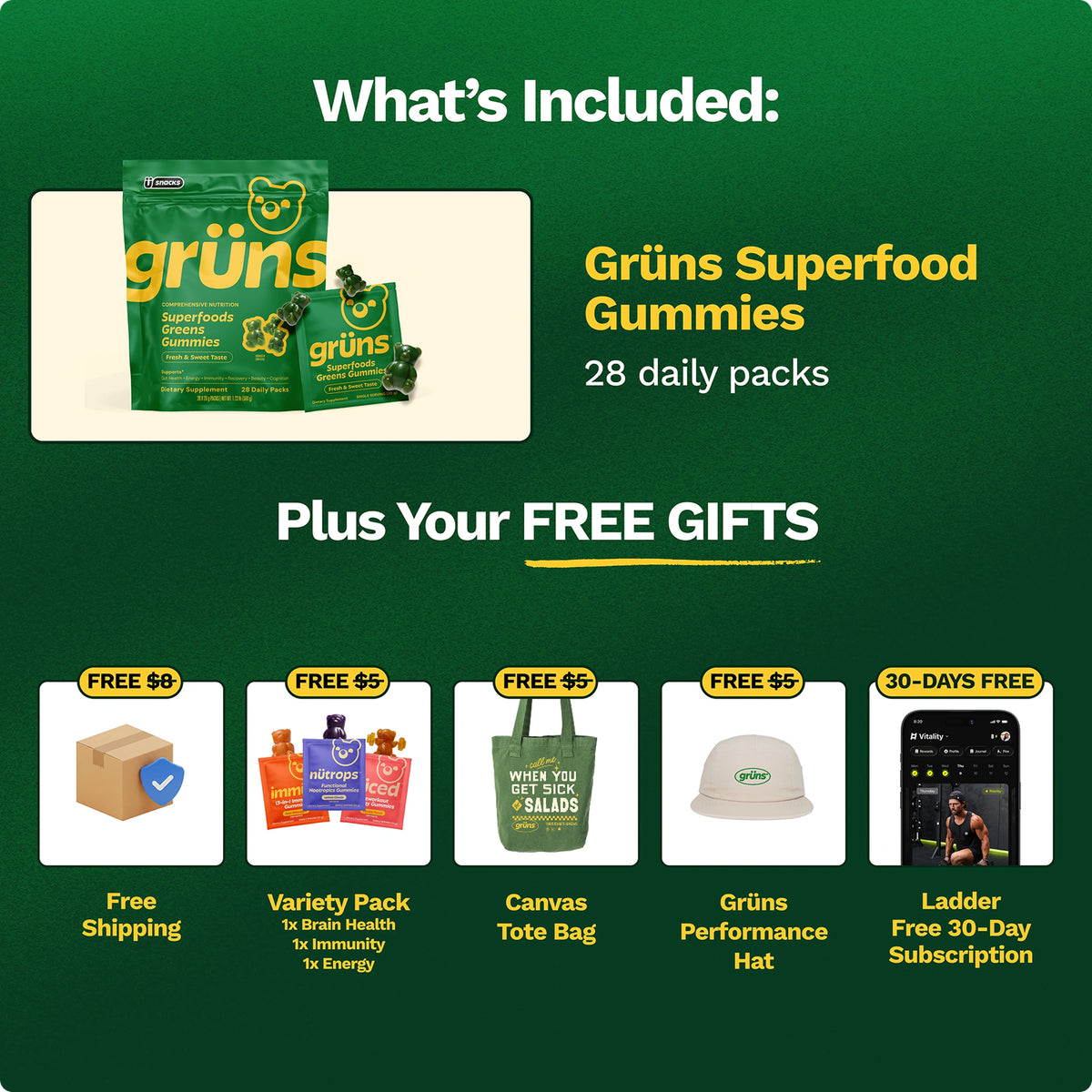 Your free welcome gifts